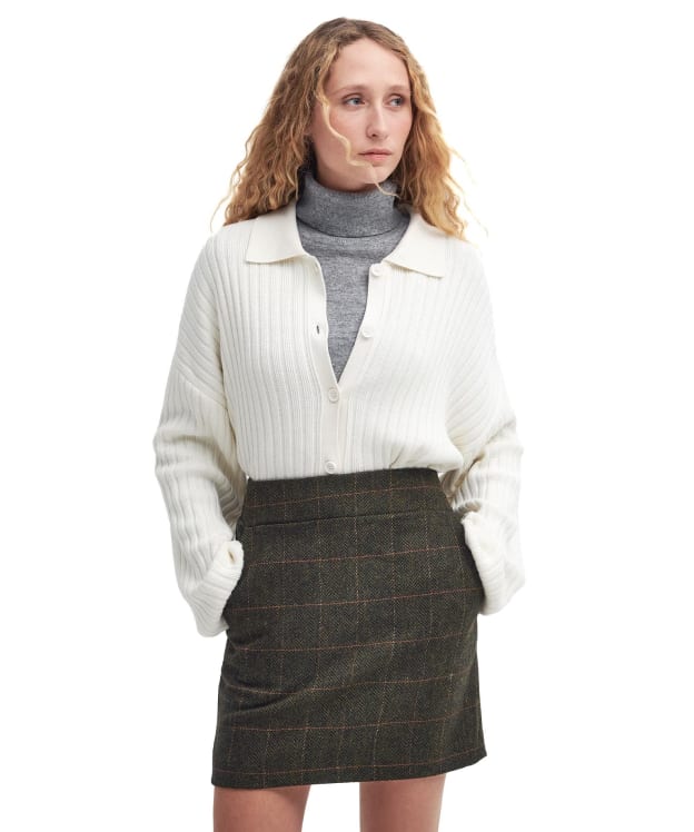 Women's Barbour Claudette Knitted Cardigan - Cloud