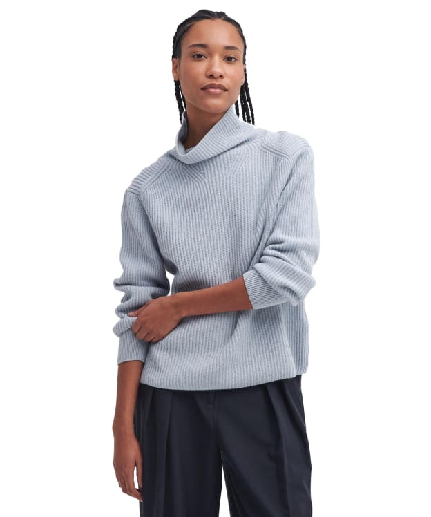 Women's Barbour Nora Knitted Jumper - Pearl Blue
