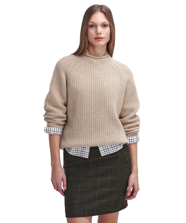 Women's Barbour Willows Knitted Jumper - Oatmeal