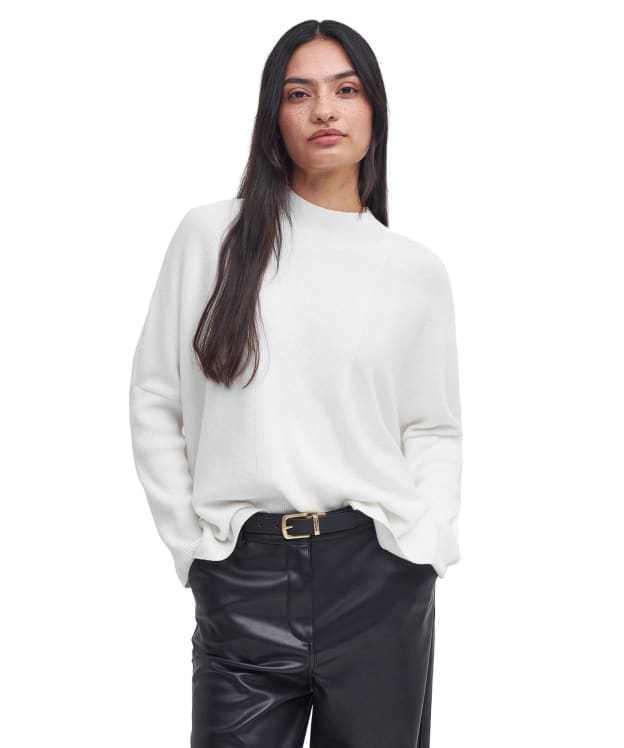 Women's Barbour International Sunita Knitted Jumper - Off White