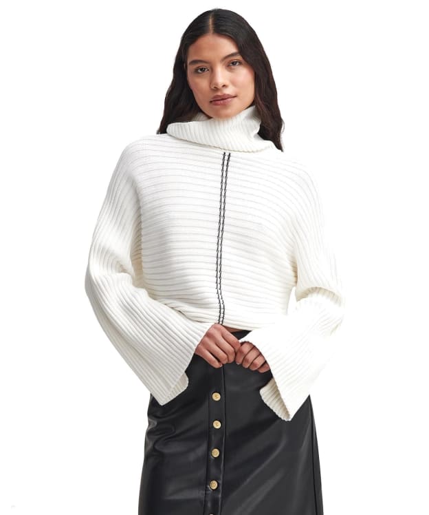 Women's Barbour International Serova Knitted Jumper - Off White