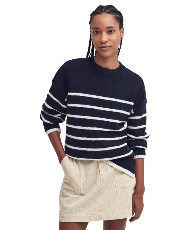 Women's Barbour Belmore Knitted Jumper - Navy