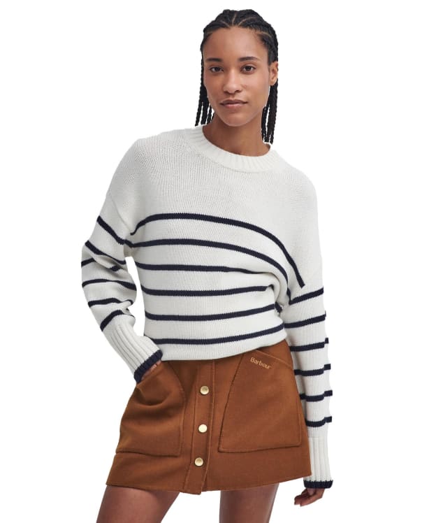 Women's Barbour Belmore Knitted Jumper - Ecru