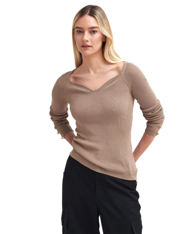 Women's Barbour International Irina Knitted Jumper - Light Trench