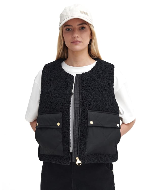 Women's Barbour International Nyberg Fleece Liner - Black