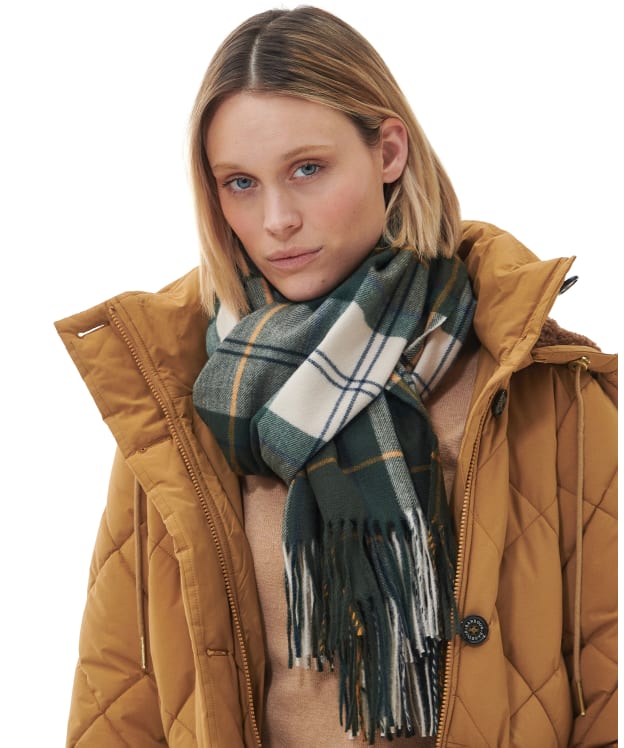Women's Barbour Hailes Tartan Scarf - Ancient Tartan