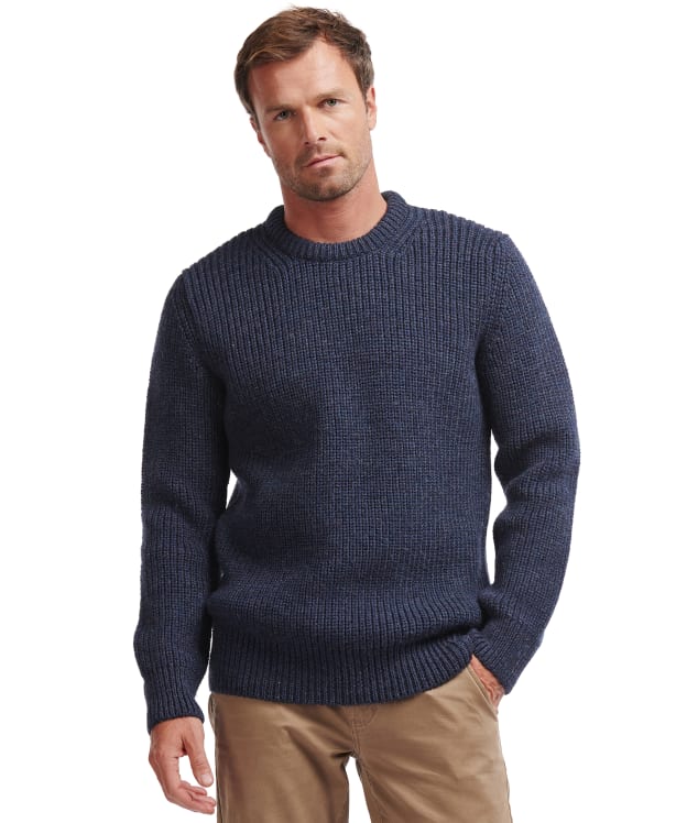 Men's Barbour New Tyne Crew Neck Sweater - Denim