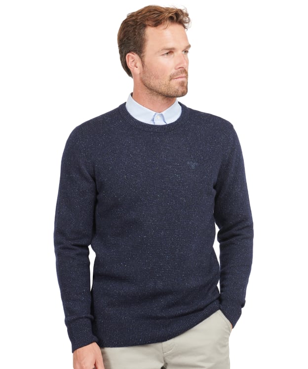 Men's Barbour Tisbury Crew Neck Sweater - Navy
