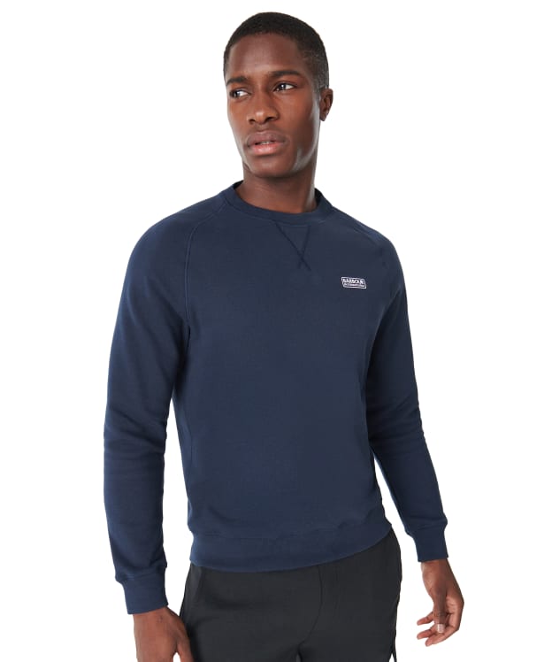 Men's Barbour International Essential Crew Neck Sweat - International Navy