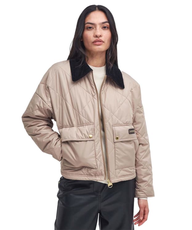 Women's Barbour International Laia Quilted Jacket - Light Trench