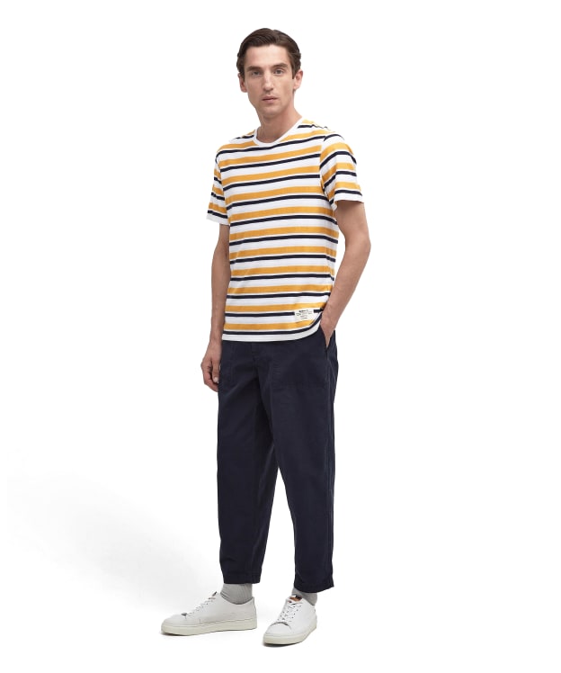 Men's Barbour Grindle Canvas Twill Trousers - Navy