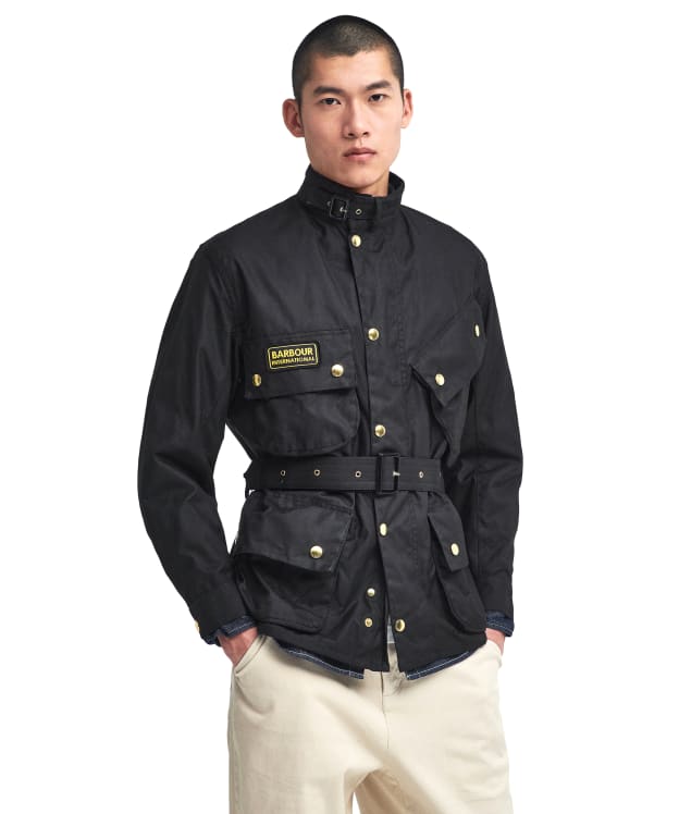 Men's Barbour International Original Waxed Jacket - Black
