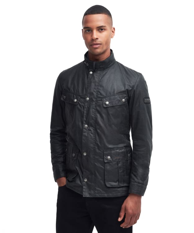 Men's Barbour International Duke Waxed Jacket - Sage