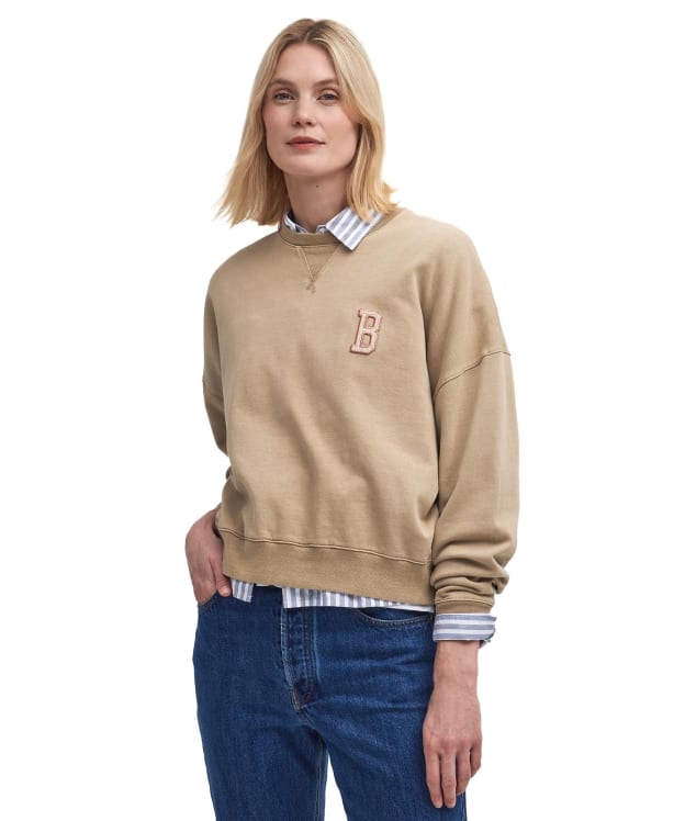 Women's Barbour Elisha Sweatshirt - White Pepper
