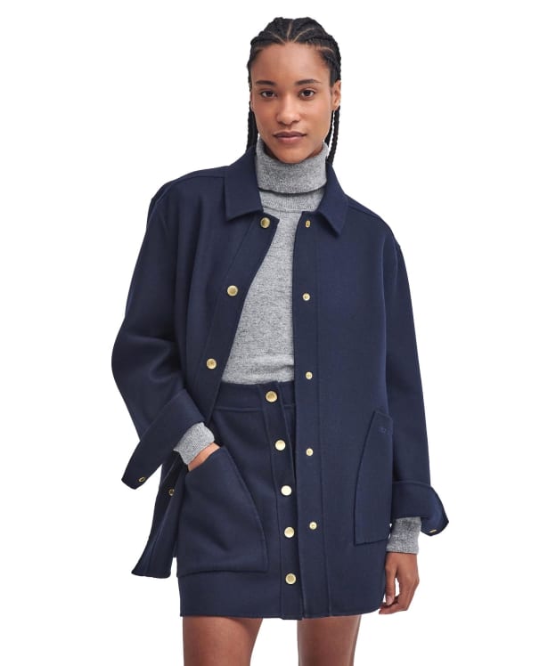 Women's Barbour Reighton Overshirt - Navy