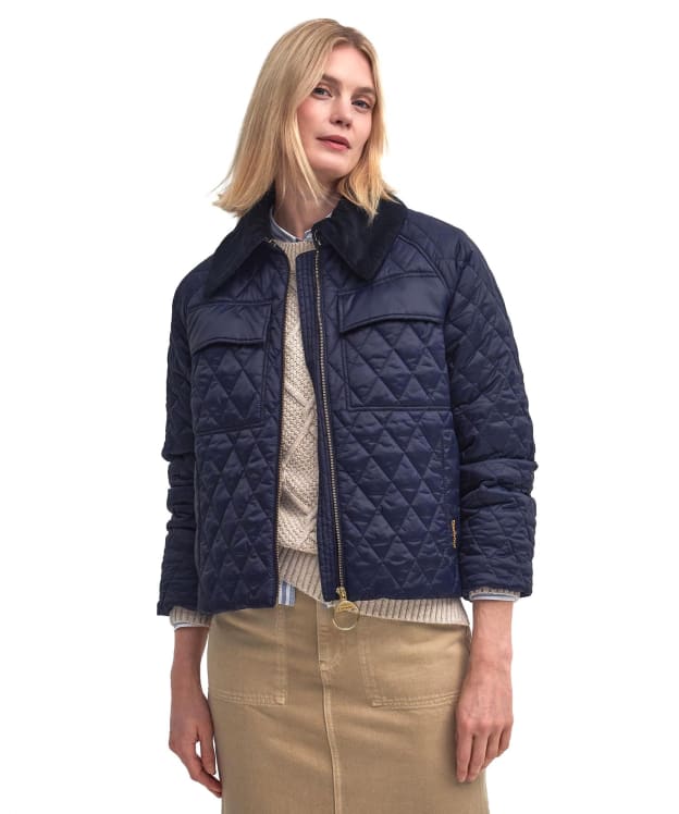Women's Barbour Beauly Quilted Jacket - Navy / Classic