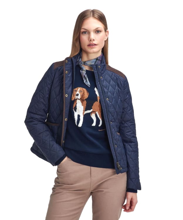 Women's Barbour Highfield Quilted Jacket - Navy / Classic