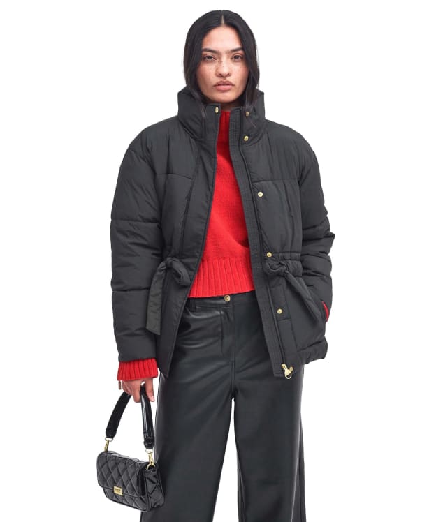 Women's Barbour International Cindy Puffer Jacket - New Black