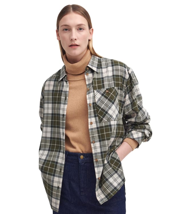Women's Barbour Aubrey Check Shirt - Ancient Loden Tartan