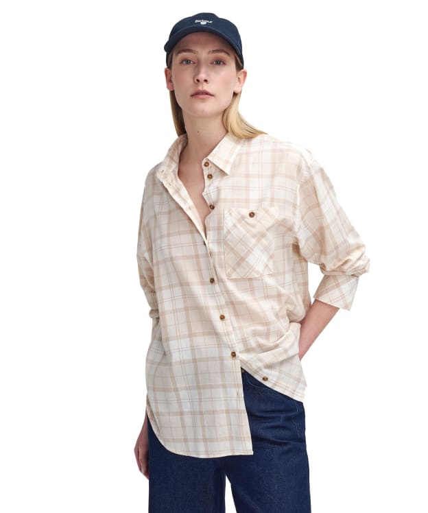 Women's Barbour Aubrey Check Shirt - Winter White Tartan