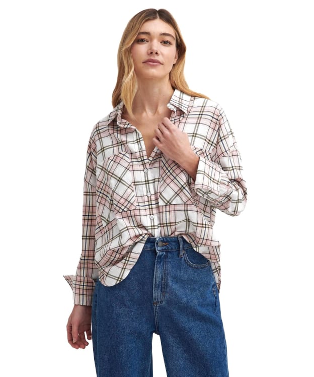 Women's Barbour Marnie Check Shirt - Mahogany Rose Check