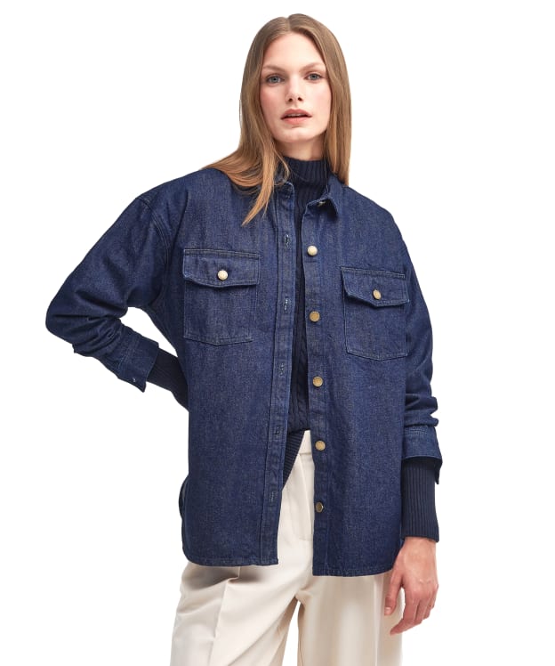 Women's Barbour Cassie Shirt - Dark Indigo Wash