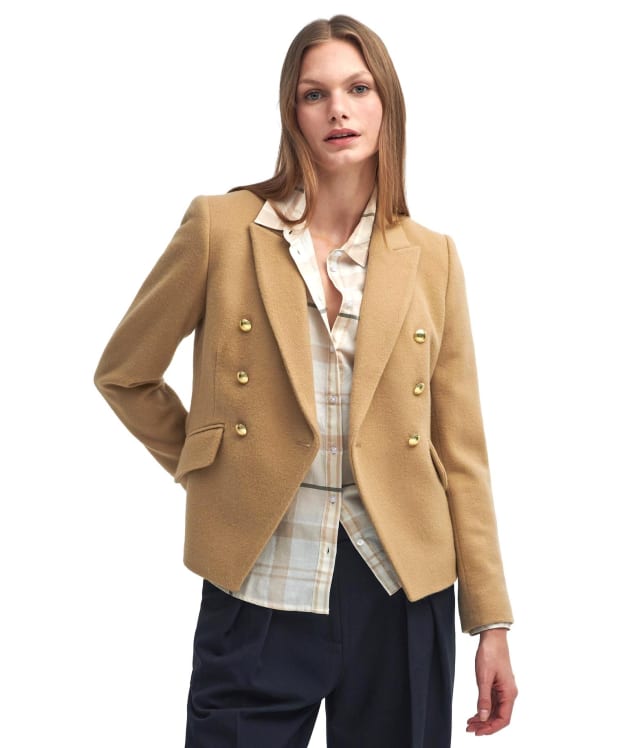 Women's Barbour Darly Military Blazer - Camel / Hessian