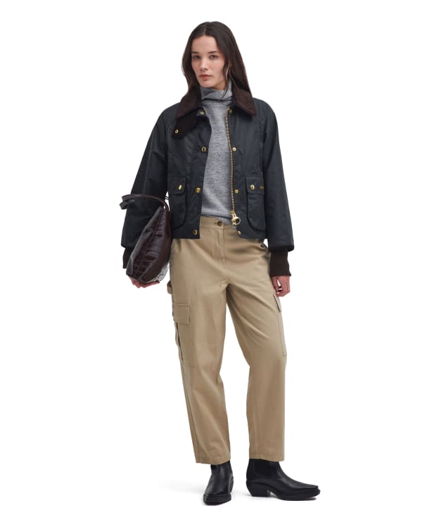 Women's Barbour Elisha Trousers - White Pepper