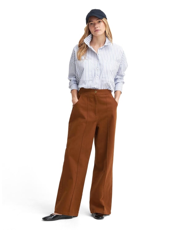 Women's Barbour Allerston Trousers - Old Gold
