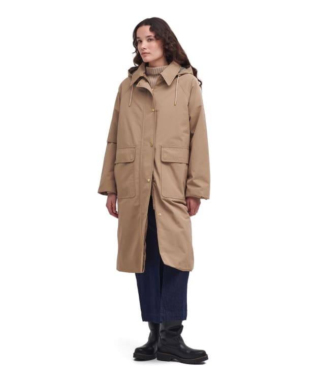 Women's Barbour Francis Waterproof Parka - Honey / Ancient Lodan