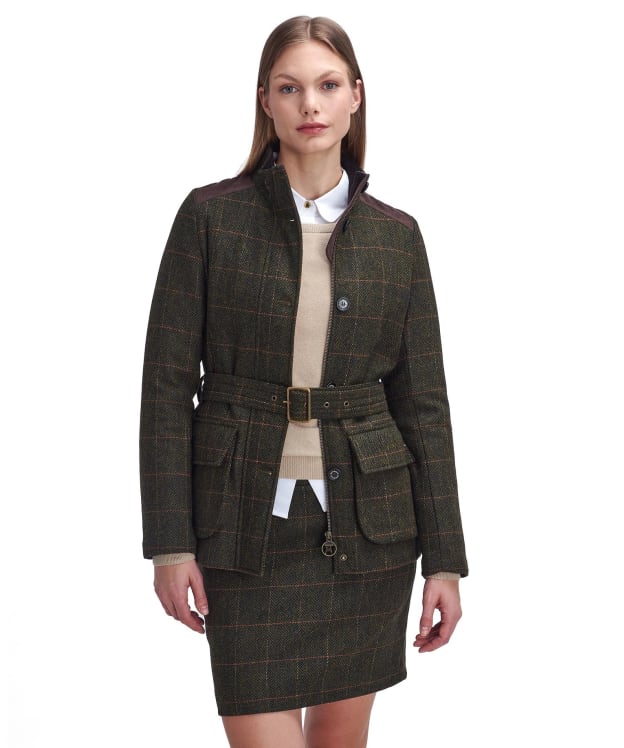 Women's Barbour Hollie Wool Jacket - Spiced Pumpkin