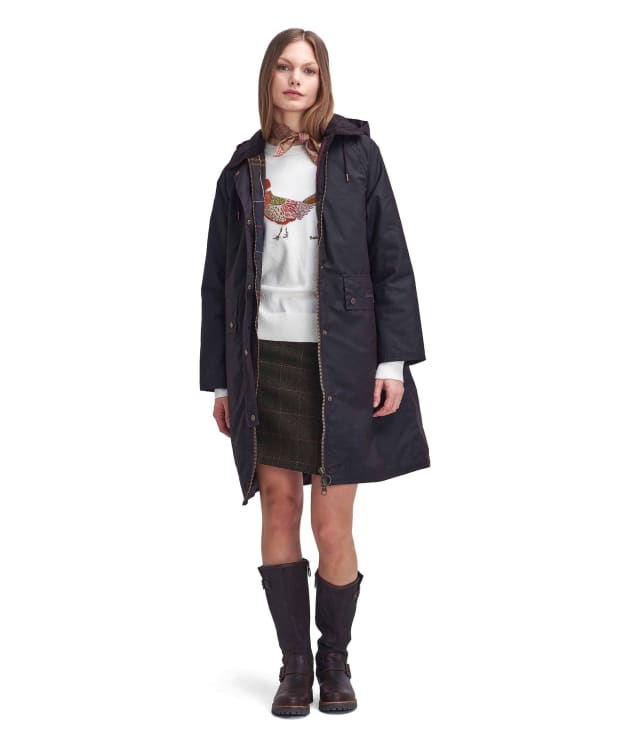 Women's Barbour Willows Waxed Jacket - Rustic / Classic