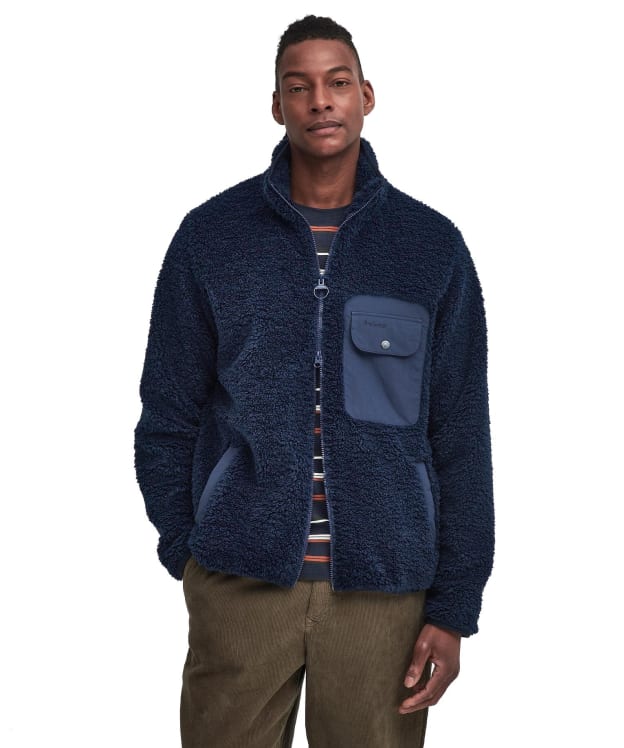 Men's Barbour Moor Fleece Jacket - Navy