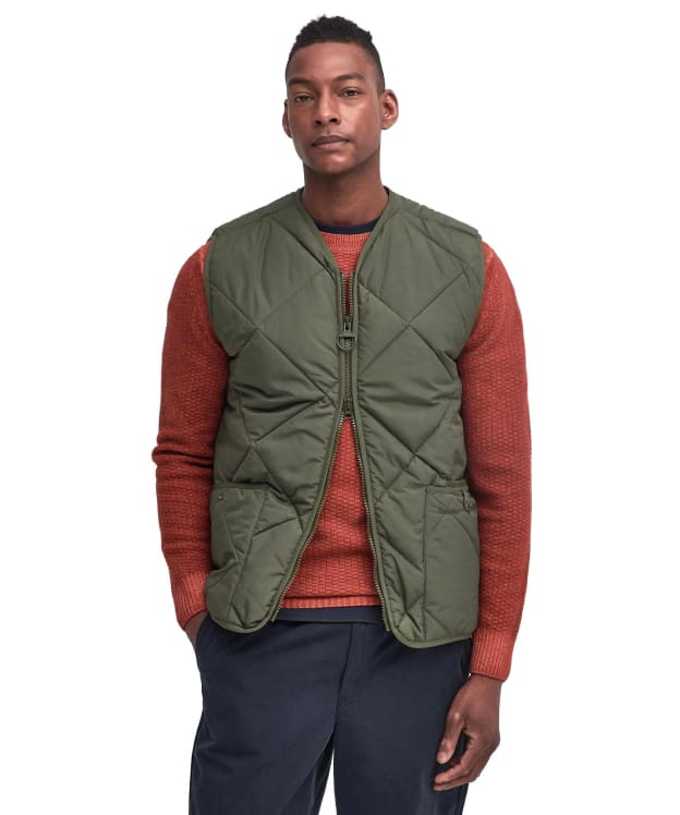 Men's Barbour Field Quilted Gilet - Fern