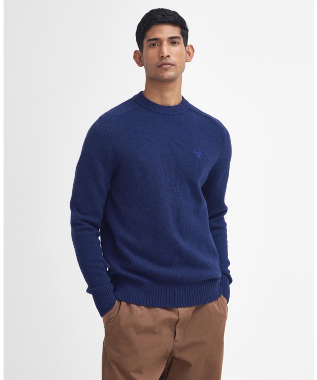 Men's Barbour Grangetown Crew Neck Sweater - Inky Blue
