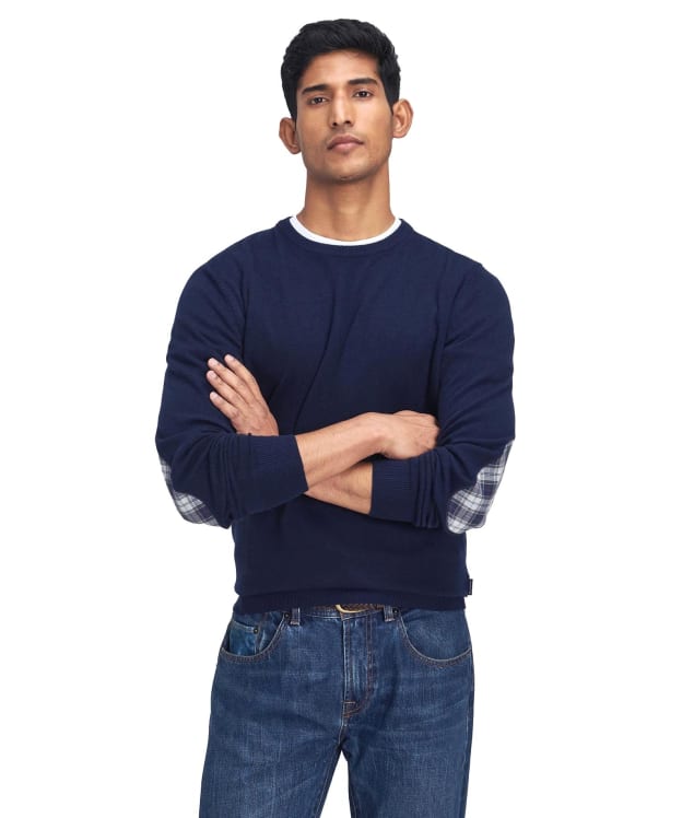Men's Barbour Marlow Crew Neck Sweater - Navy