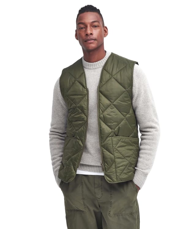 Men's Barbour Large Box Quilted Liner - Fern
