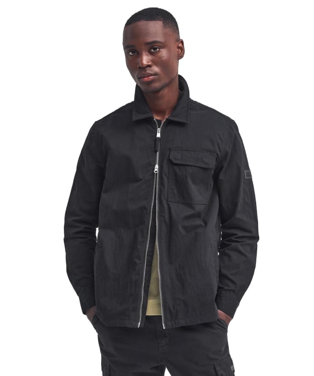 Men's Barbour International Maze Peached Overshirt - Black