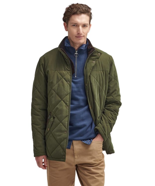 Men's Barbour Elter Quilted Jacket - Olive