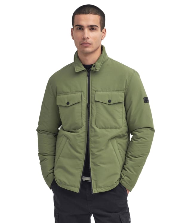 Men's Barbour International Distill Quilted Jacket - Burnt Olive