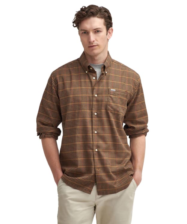 Men’s Barbour Henderson Thermo Weave Shirt - Stone