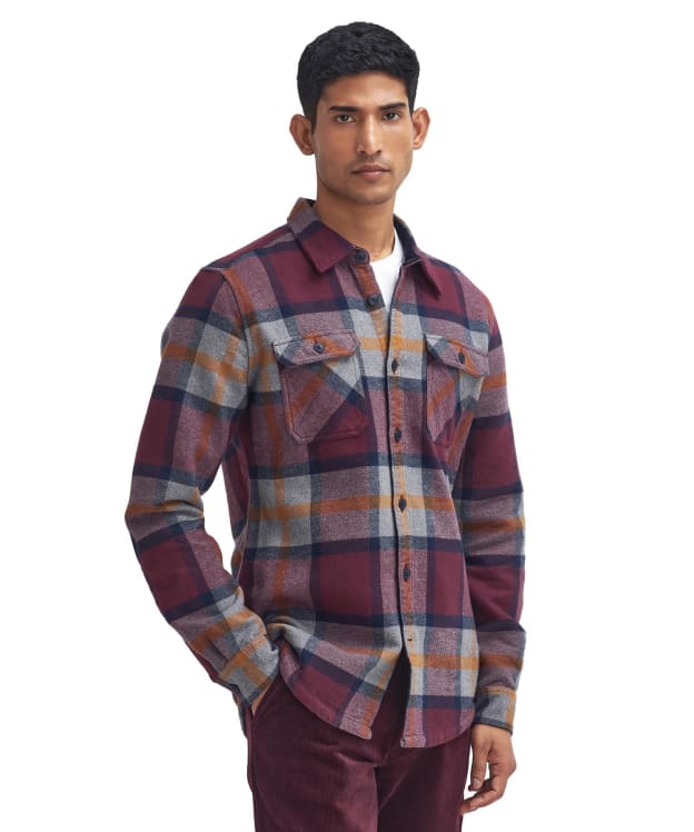 Men's Barbour Rhobell Tailored Shirt - Merlot