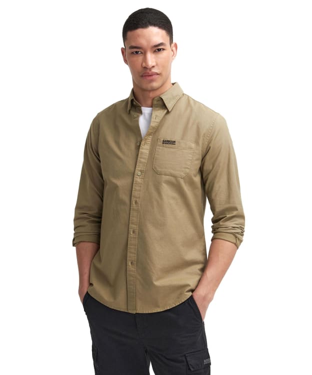 Men's Barbour International Kinetic Shirt - Bleached Olive