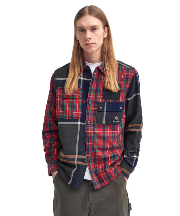 Men's Barbour x Baracuta Relaxed Patchwork Shirt - Tartan Mix