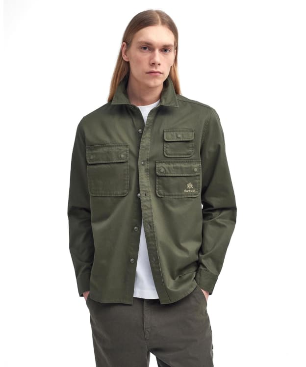 Men's Barbour x Baracuta Chorlton Relaxed Twill Shirt - Uniform Green