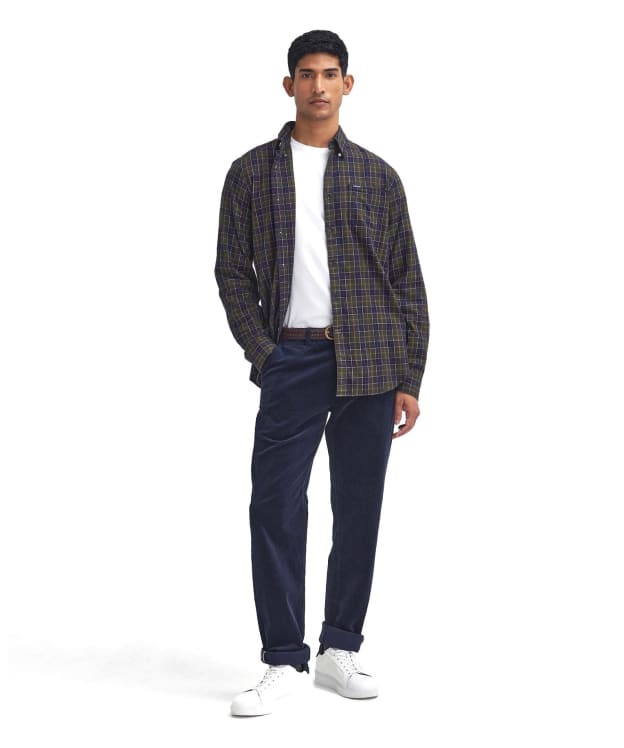 Men's Barbour Stretch Cord Tailored Fit Trouser - Navy