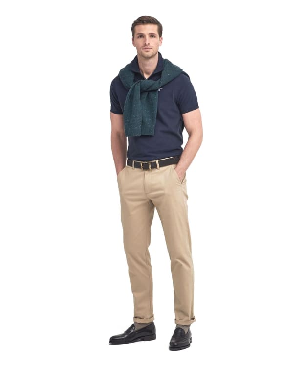 Men's Barbour Sueded Sateen Tailored Fit Trouser - Light Tan
