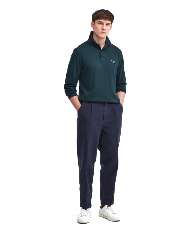 Men's Barbour Castleton Relaxed Moleskin Trouser - Dark Navy