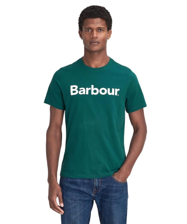 Men's Barbour Logo Tee - Evergreen