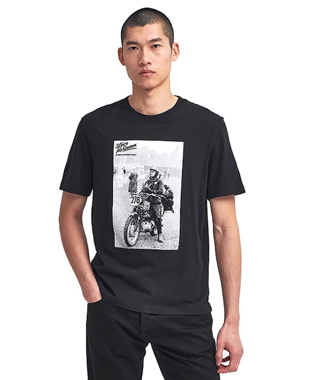 Men's Barbour International Lucas Graphic T-Shirt - Black